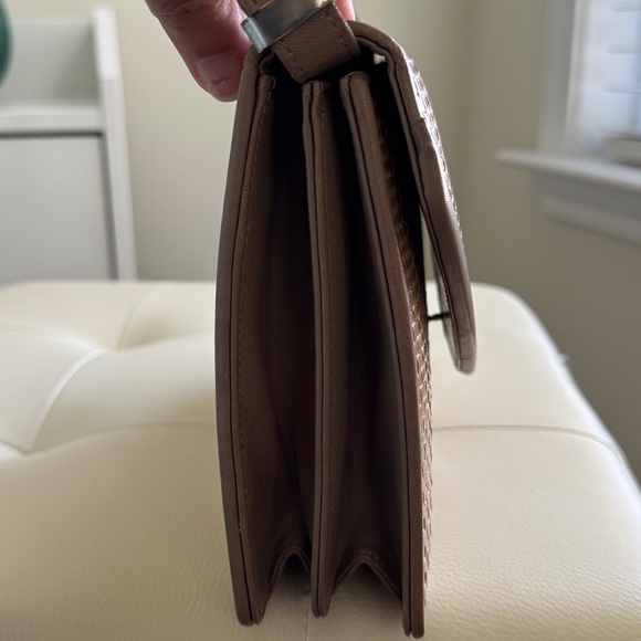 Pierre Balmain Vintage Elegant Brown Wicker Handbag - Picture 12 of 13